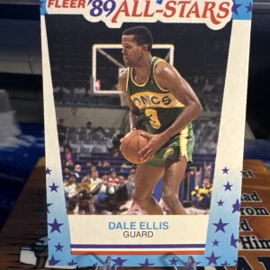 1989-90 Fleer Sticker All-Stars #8 Dale Ellis Seattle Supersoncis