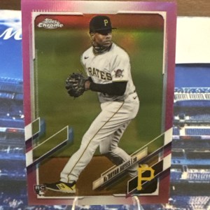 2021 Topps Chrome Pink Refractor Ke'Bryan Hayes #191 RC Pittsburgh Pirates